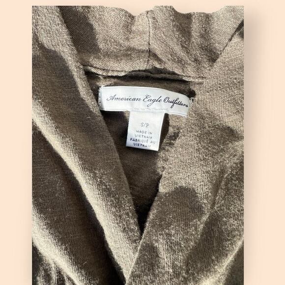 American Eagle Outfitters women’s size S cotton olive green cardigan - Picture 5 of 8